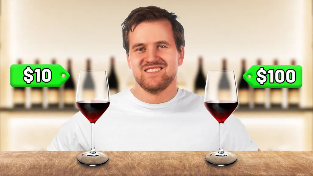 Video thumbnail of daniel sitting with two glasses of wine, the on the left is worth $1 and the other is worth $100