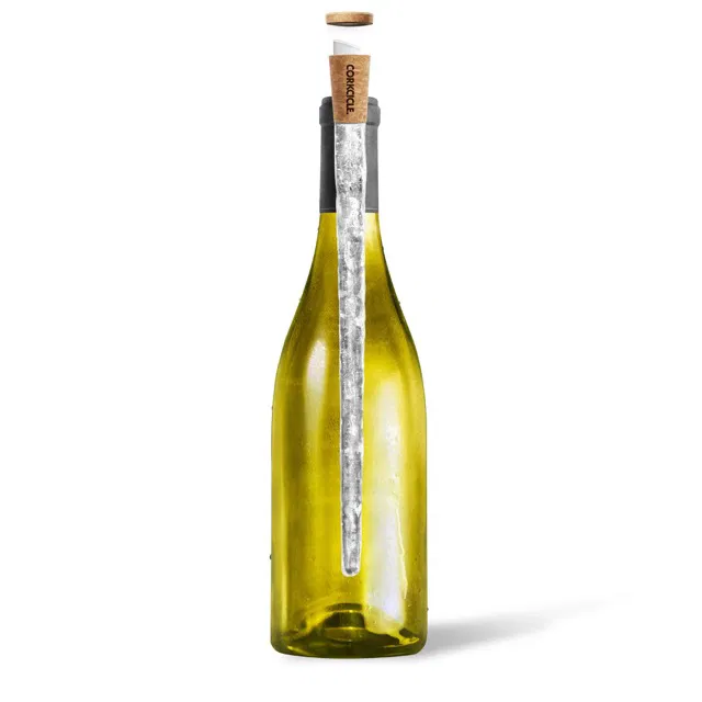 A corkcicle air for cooling down a bottle of wine