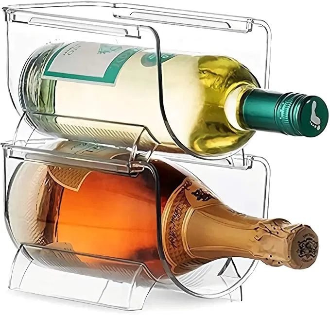 Plastic wine racks